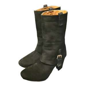 Earthies Lintz Ladies Suede Leather Boots Size 11M